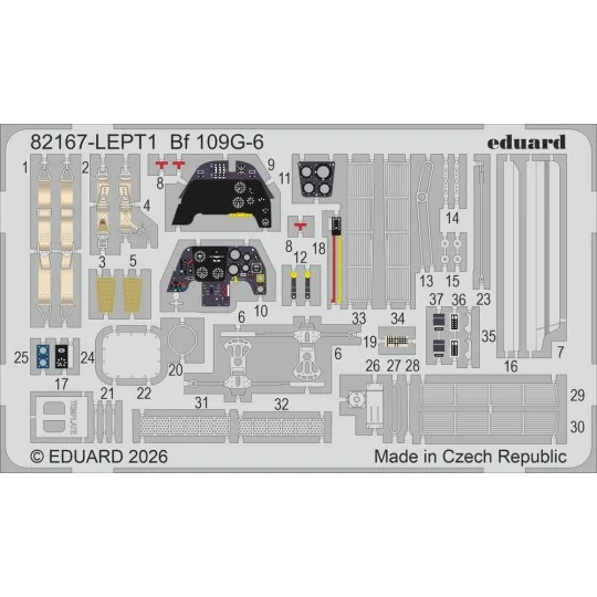 Bf 109G-6, 1/48 - Eduard Plastic Kits 82167