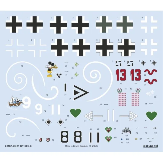 Bf 109G-6, 1/48 - Eduard Plastic Kits 82167