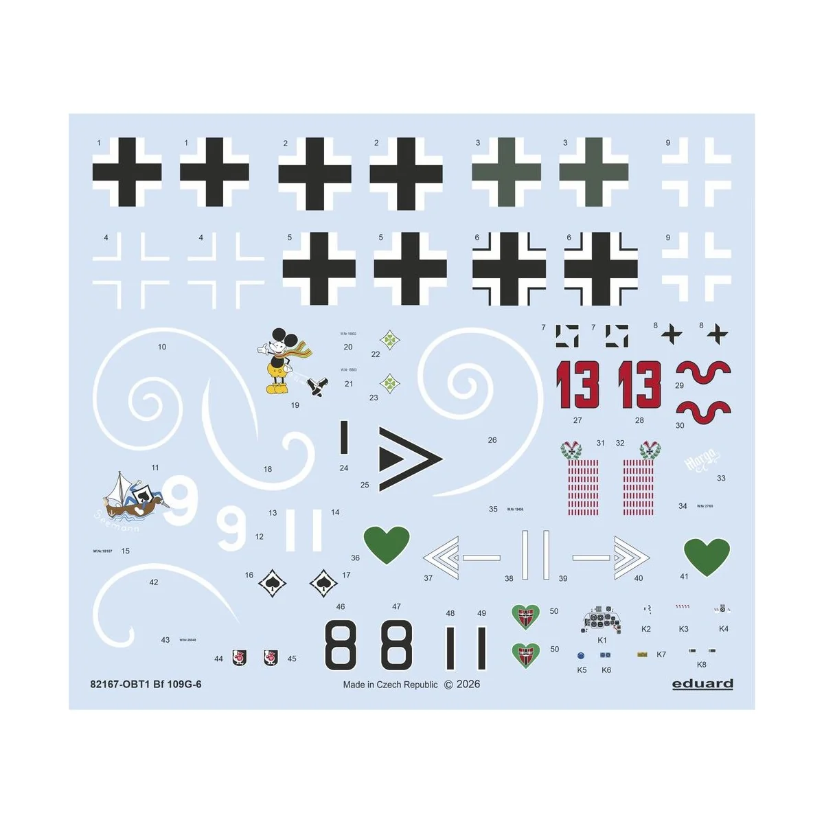 Bf 109G-6, 1/48 - Eduard Plastic Kits 82167