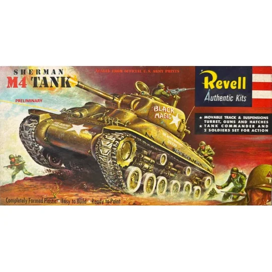 M4 Sherman - 75 Years Plastic Modelbuilding, 1/40 - Revell 03369