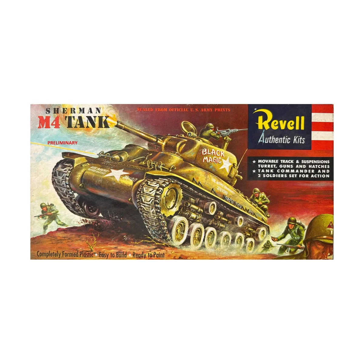 M4 Sherman - 75 Years Plastic Modelbuilding, 1/40 - Revell 03369