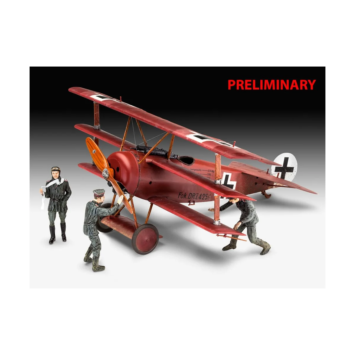 Fokker Triplane DR.1 - 75 Years Plastic Modelling, 1/28 - Revell 03762 Fokker Triplane DR.1 - 75 Years Plastic Modelling, 1/28 - Revell 03762