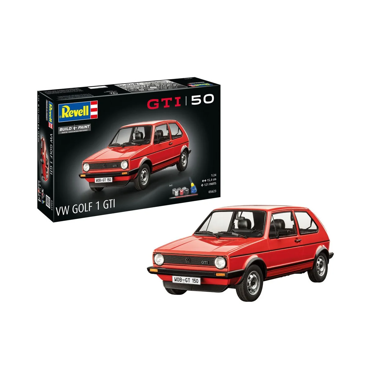Geschenkset 50 Jahre VW Golf 1 GTi, 1/24 - Revell 05623