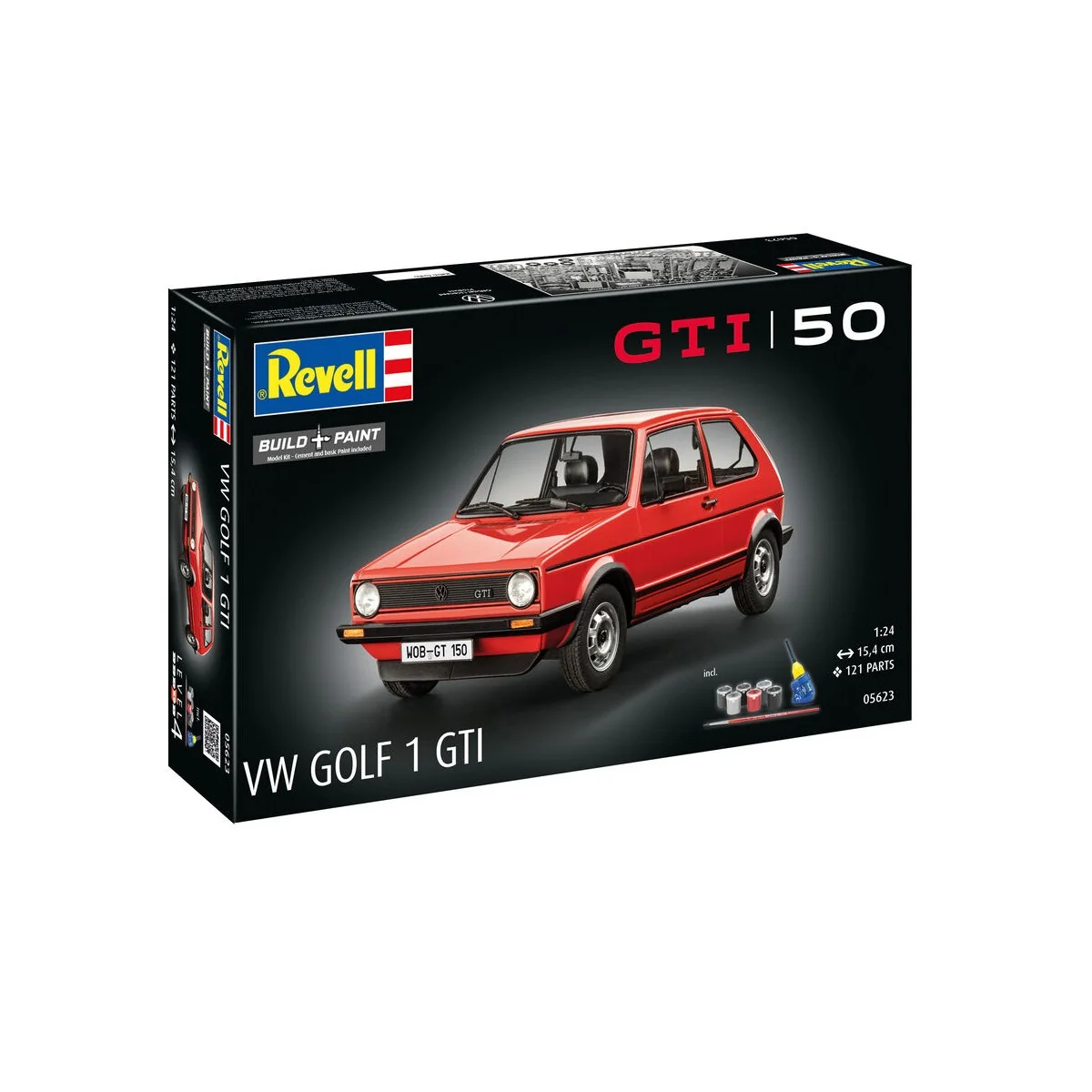 Geschenkset 50 Jahre VW Golf 1 GTi, 1/24 - Revell 05623