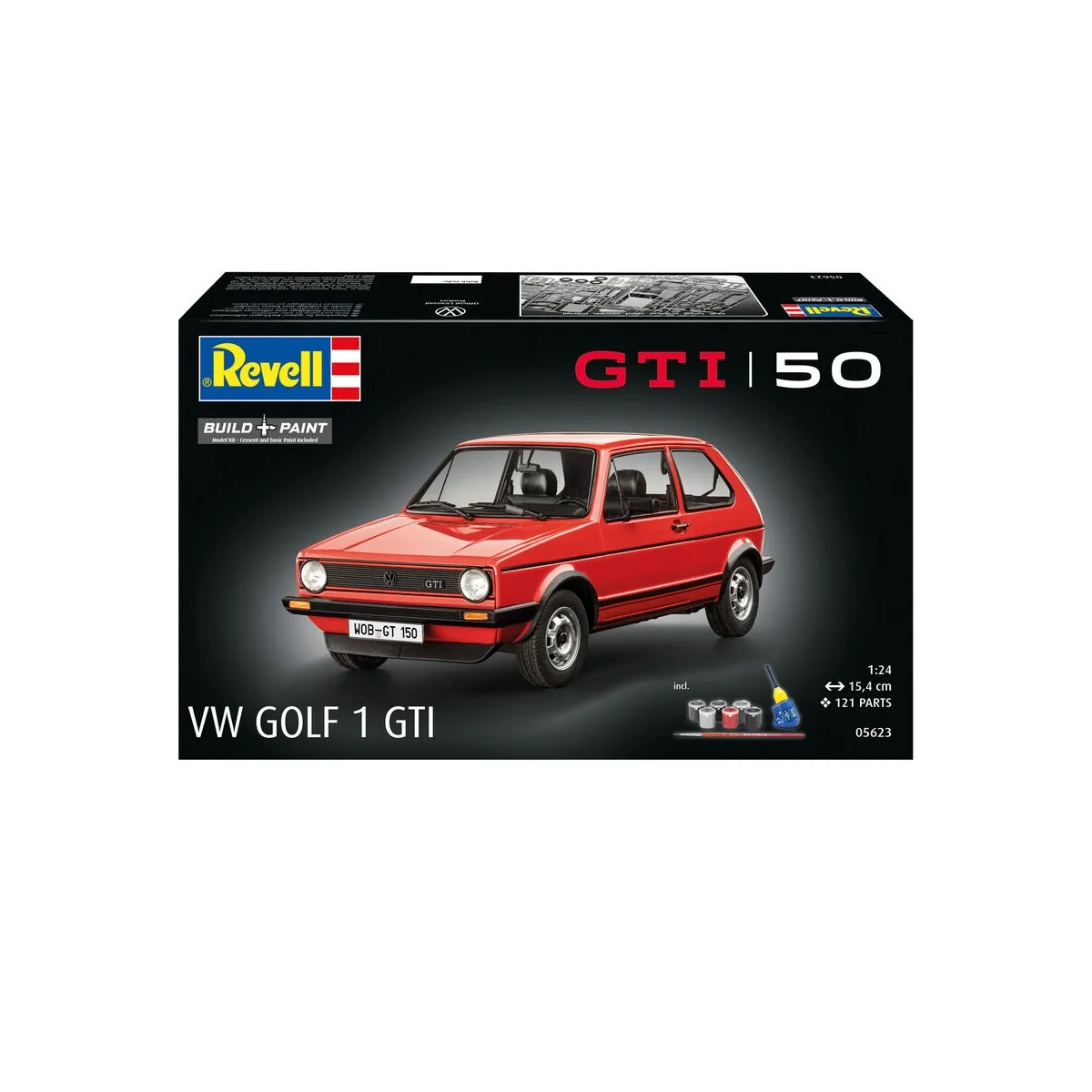 Geschenkset 50 Jahre VW Golf 1 GTi, 1/24 - Revell 05623