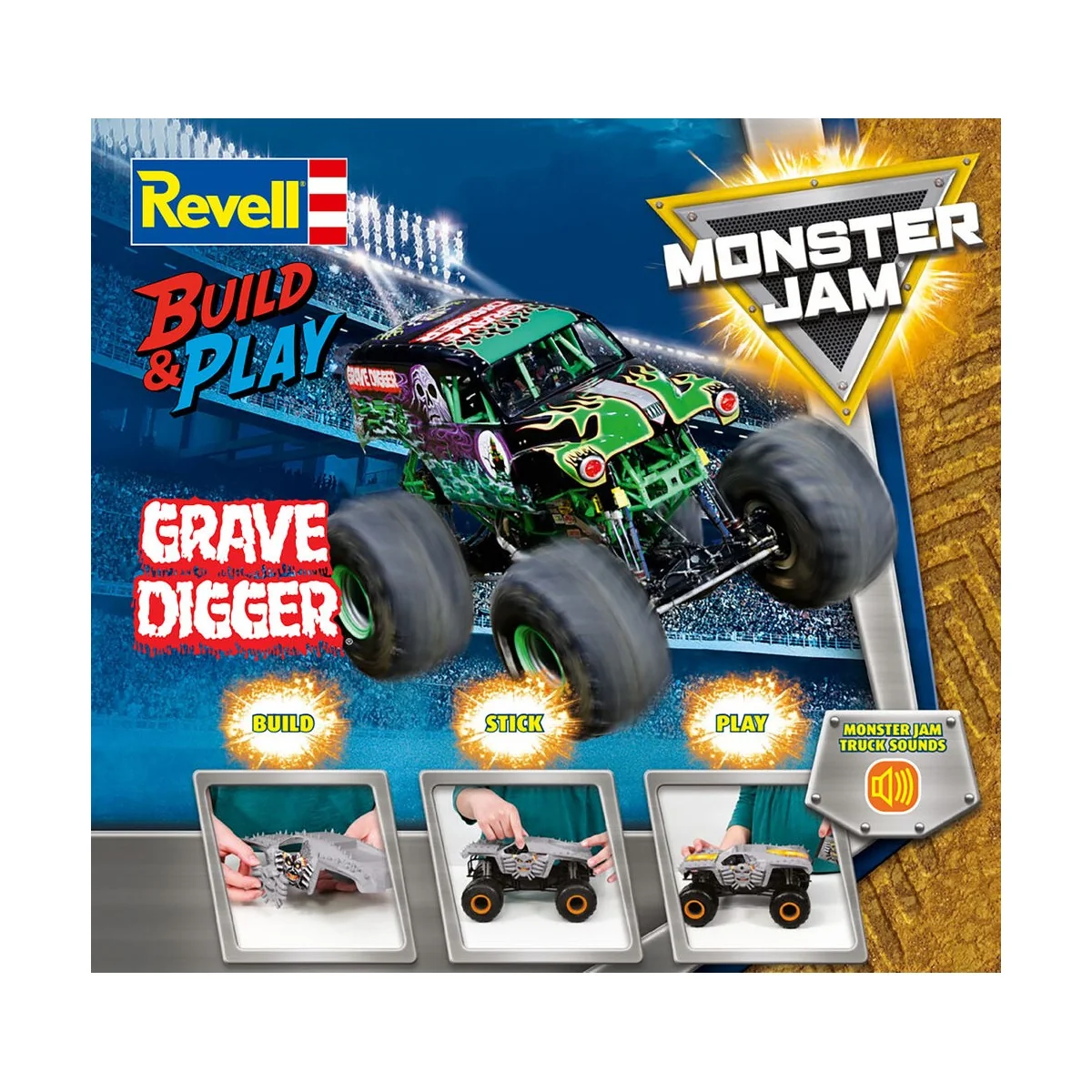 Build & Play: Monster Jam Grave Digger, 1/25 - Revell 06560