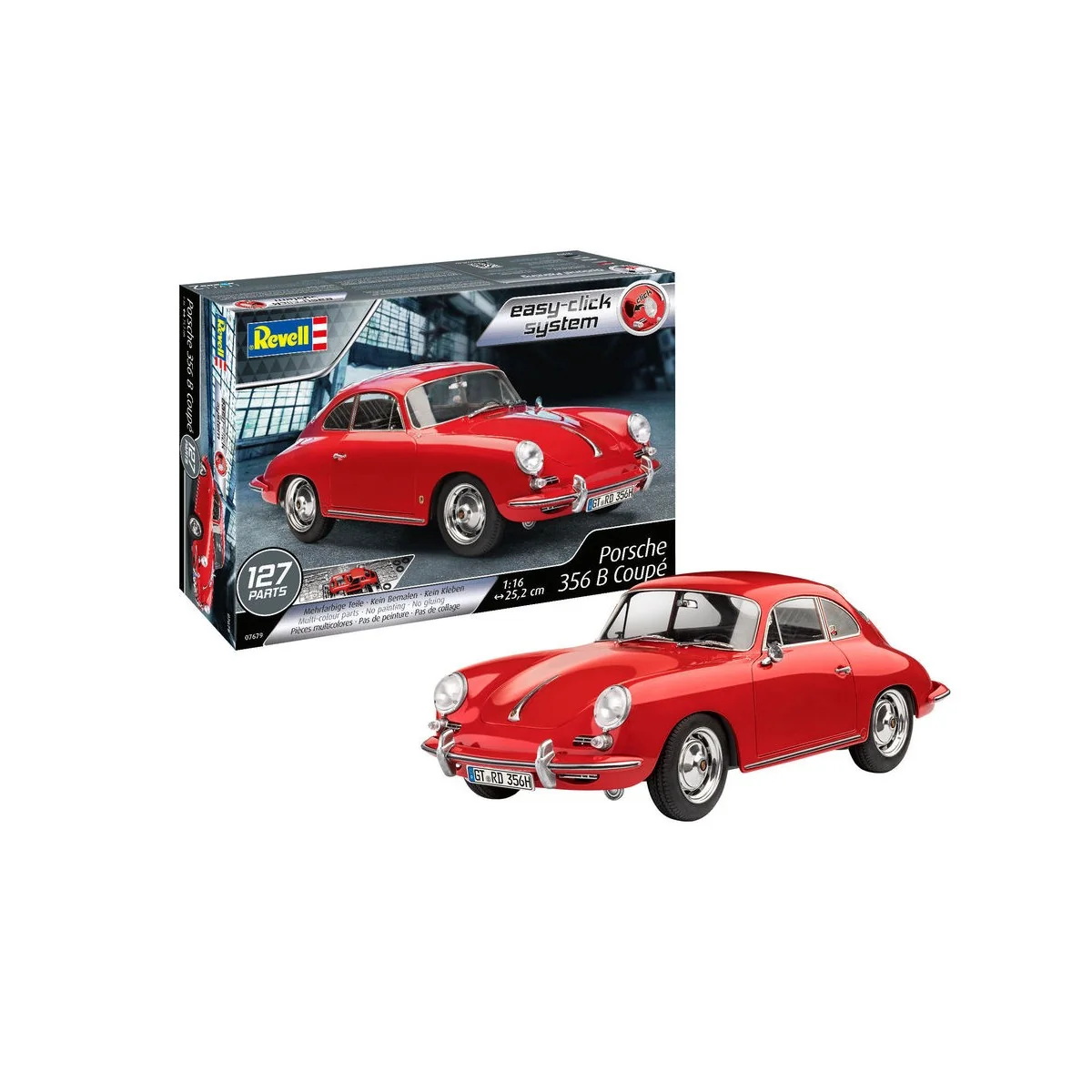 Porsche 356B Coupé -75 Years Plastic Modelbuilding, 1/16 - Revell 0...