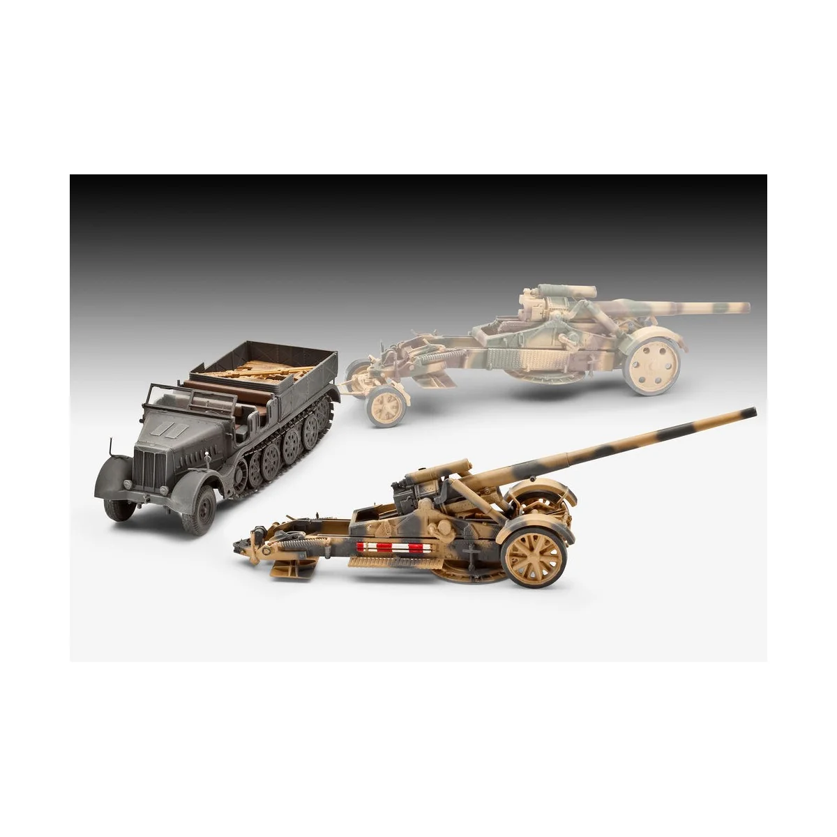 Model Set Sd.Kfz.9 Famo 21cm Mörser 18 or 17cm K, 1/72 - Revell 63371 Model Set Sd.Kfz.9 Famo 21cm Mörser 18 or 17cm K, 1/72 - Revell 63371