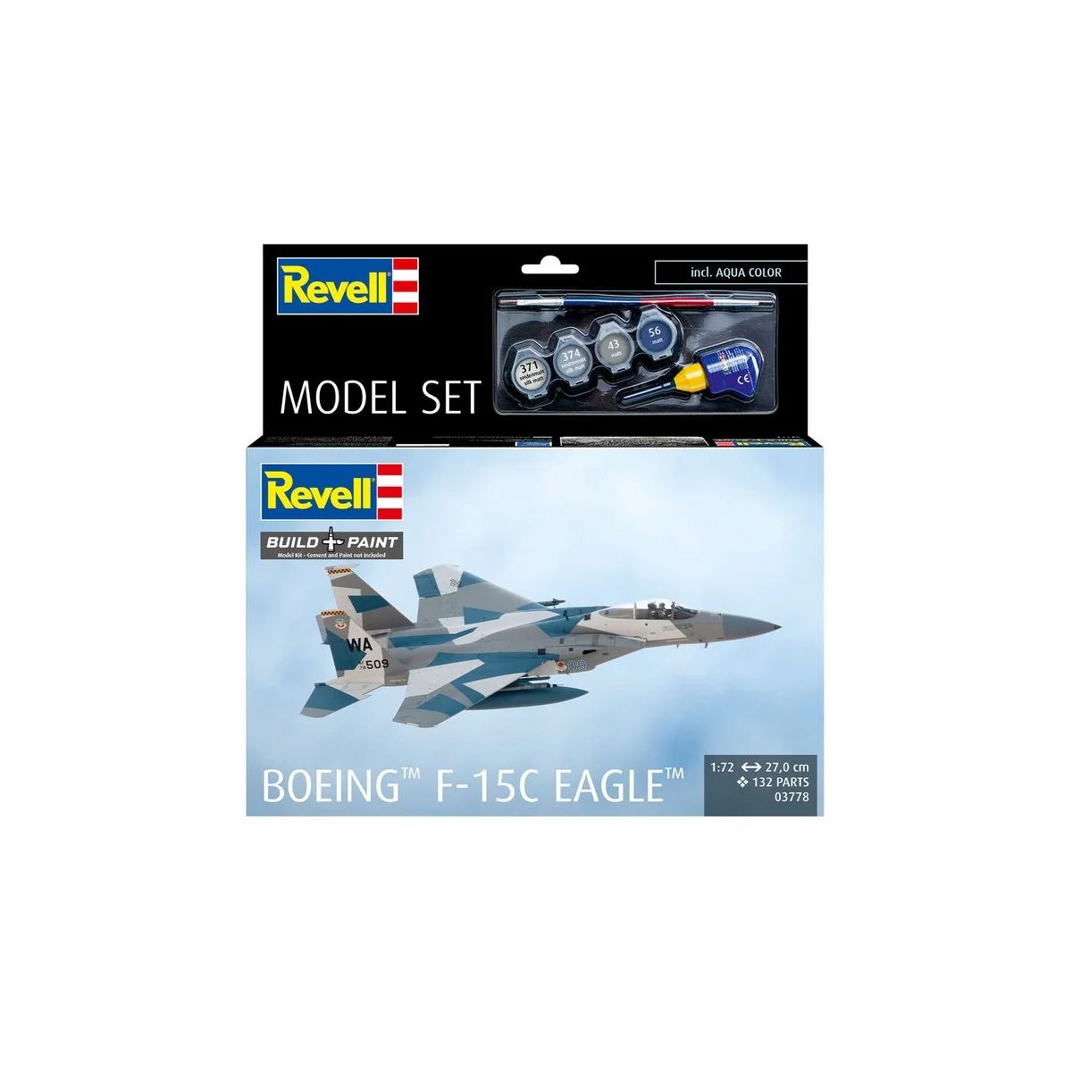 Model Set Boeing F-15C Eagle, 1/72 - Revell 63778 Model Set Boeing F-15C Eagle, 1/72 - Revell 63778