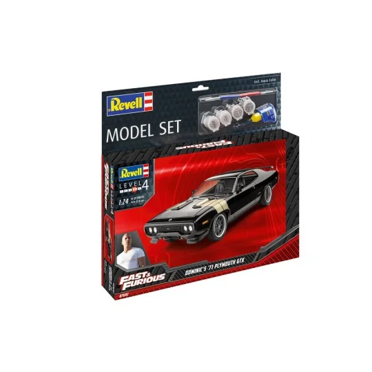 Model Set F&F Dominics 1971 Plymouth GTX, 1/24 - Revell 67692