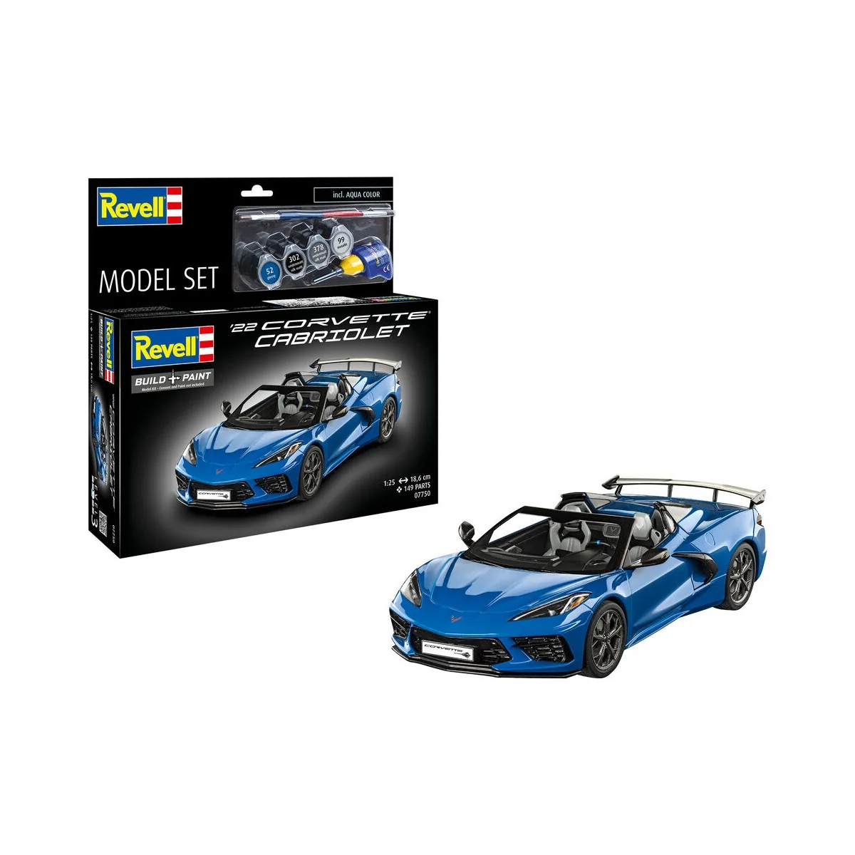 Model Set Corvette C8 Cabriolet, 1/25 - Revell 67750