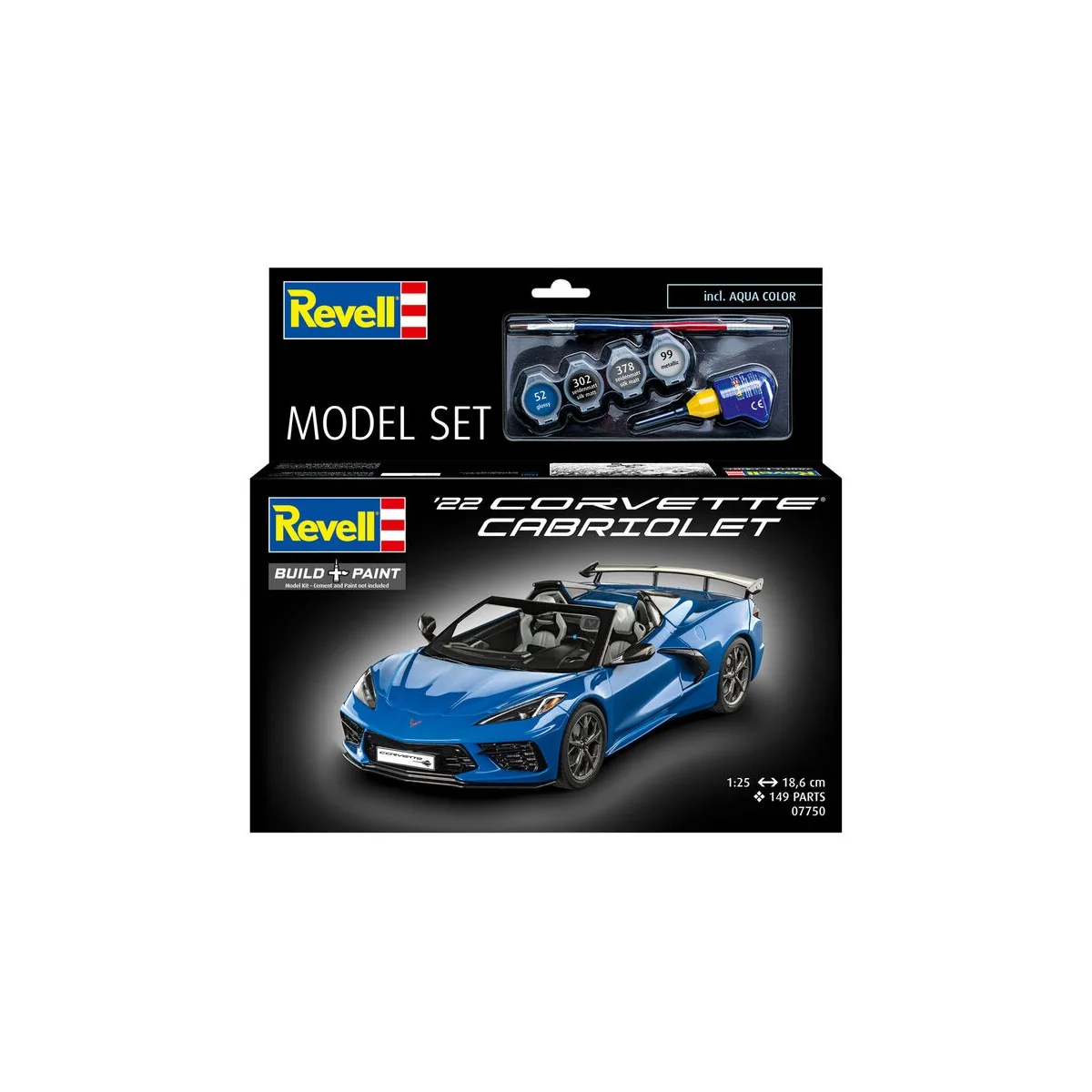 Model Set Corvette C8 Cabriolet, 1/25 - Revell 67750