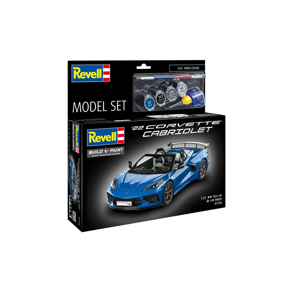 Model Set Corvette C8 Cabriolet, 1/25 - Revell 67750