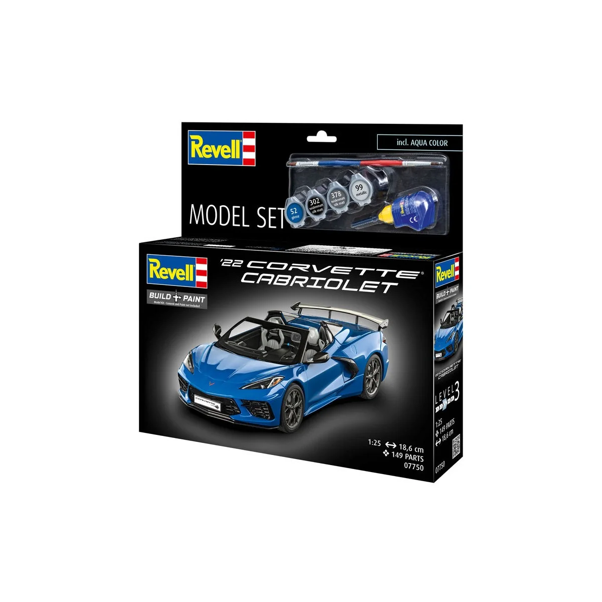 Model Set Corvette C8 Cabriolet, 1/25 - Revell 67750
