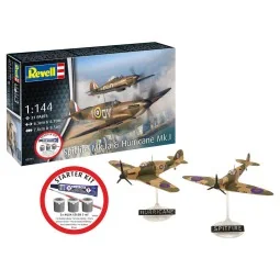 Starter Kit Spitfire Mk.Ia & Hurricane Mk.I, 1/144 - Revell 73771