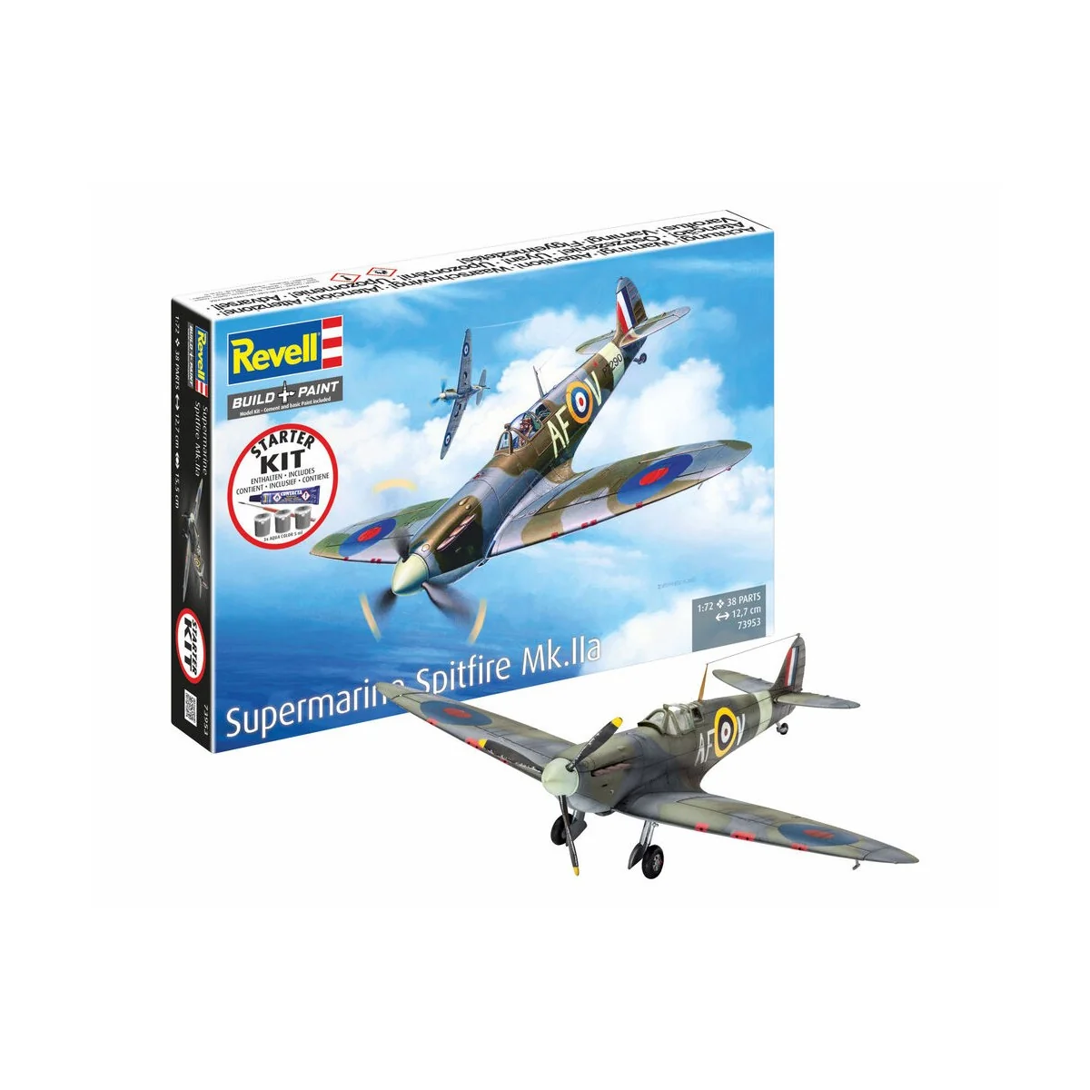 Starter Kit Spitfire Mk.IIa, 1/72 - Revell 73953