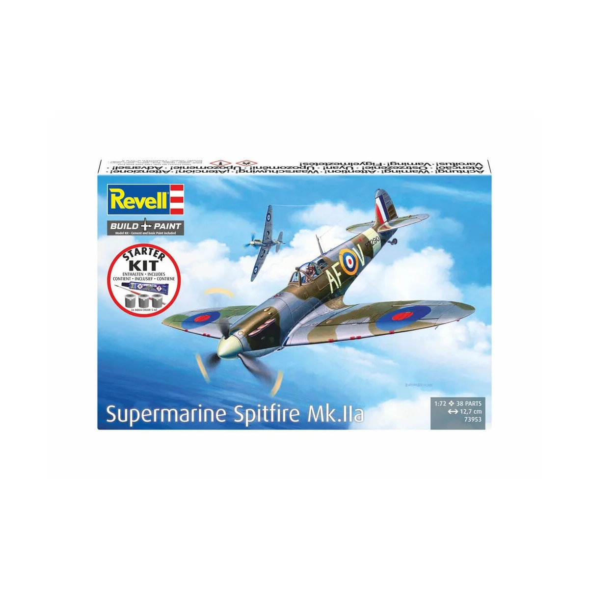 Starter Kit Spitfire Mk.IIa, 1/72 - Revell 73953