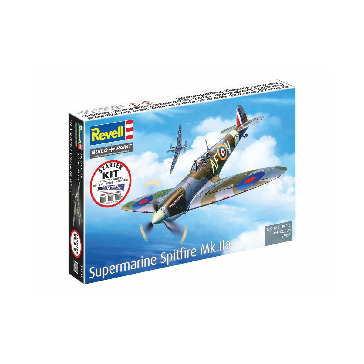 Starter Kit Spitfire Mk.IIa, 1/72 - Revell 73953
