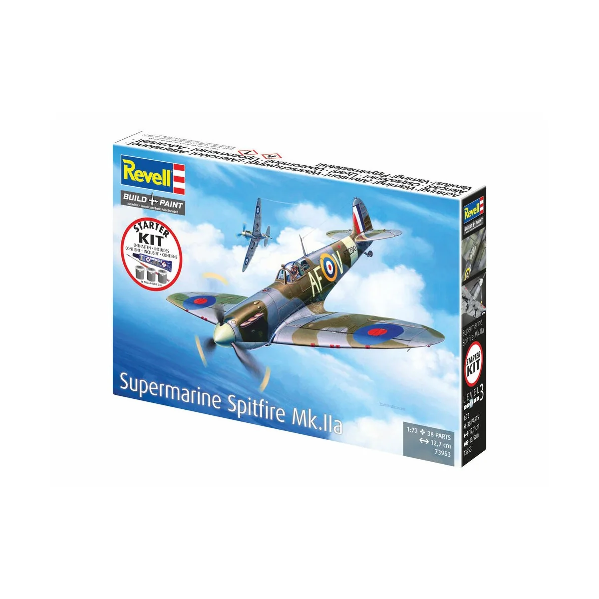 Starter Kit Spitfire Mk.IIa, 1/72 - Revell 73953