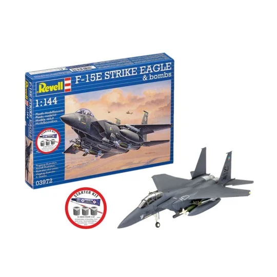 Starter Kit F-15E Strike Eagle & bombs, 1/144 - Revell 73972