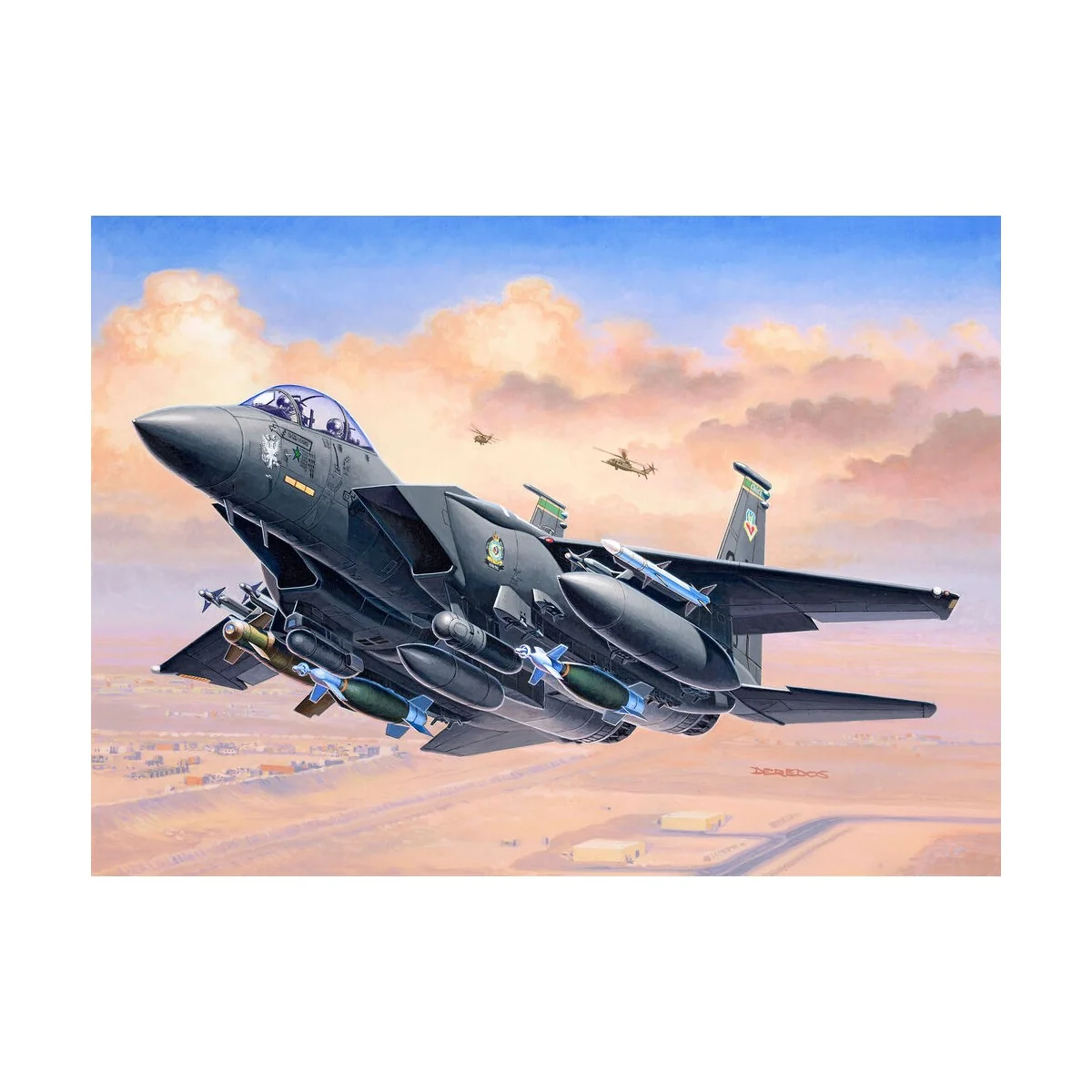 Starter Kit F-15E Strike Eagle & bombs, 1/144 - Revell 73972
