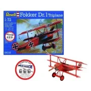 Starter Kit Fokker DR.1 Triplane, 1/72 - Revell 74116