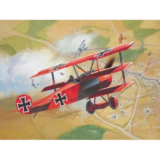 Starter Kit Fokker DR.1 Triplane, 1/72 - Revell 74116
