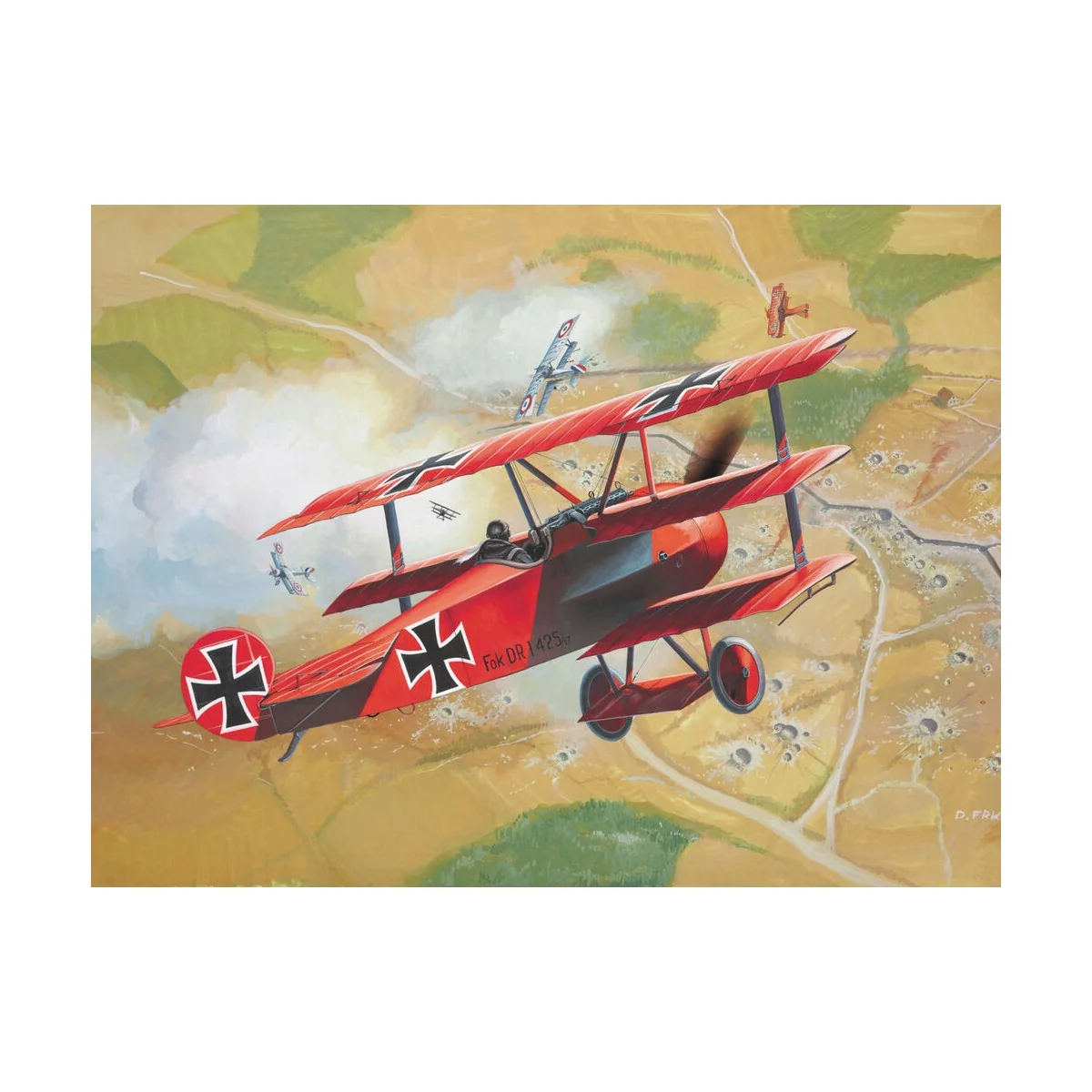 Starter Kit Fokker DR.1 Triplane, 1/72 - Revell 74116