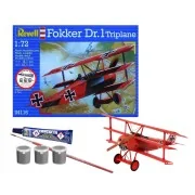 Starter Kit Fokker DR.1 Triplane, 1/72 - Revell 74116
