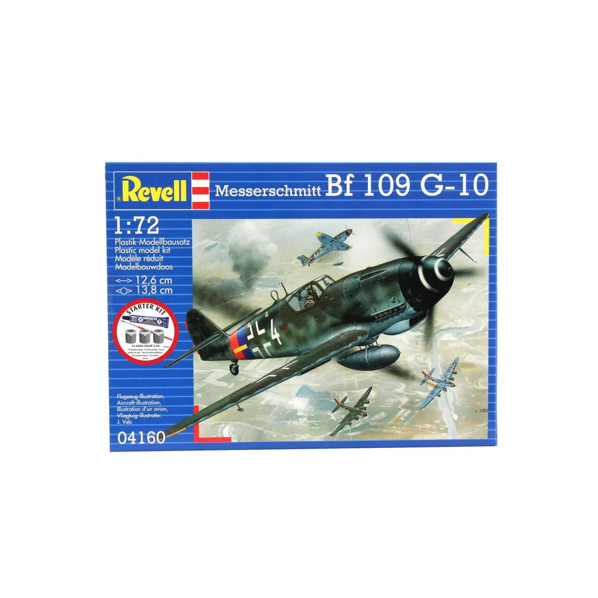 Starter Kit Messerschmitt Bf-109, 1/72 - Revell 74160