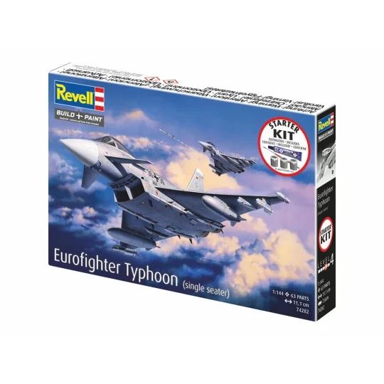 Starter Kit Eurofighter Typhoon (single seater), 1/144 - Revell 74282 Starter Kit Eurofighter Typhoon (single seater), 1/144 - Revell 74282
