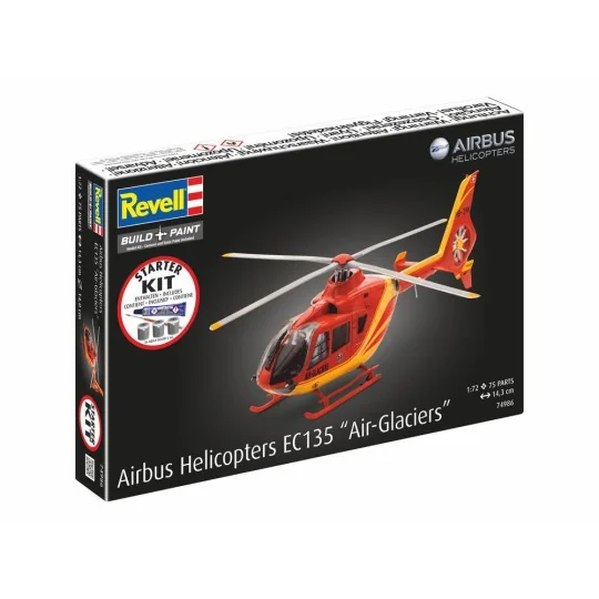 Starter Kit Airbus Helicopters EC135 Air Glaciers, 1/72 - Revell 74986 Starter Kit Airbus Helicopters EC135 Air Glaciers, 1/72 - Revell 74986