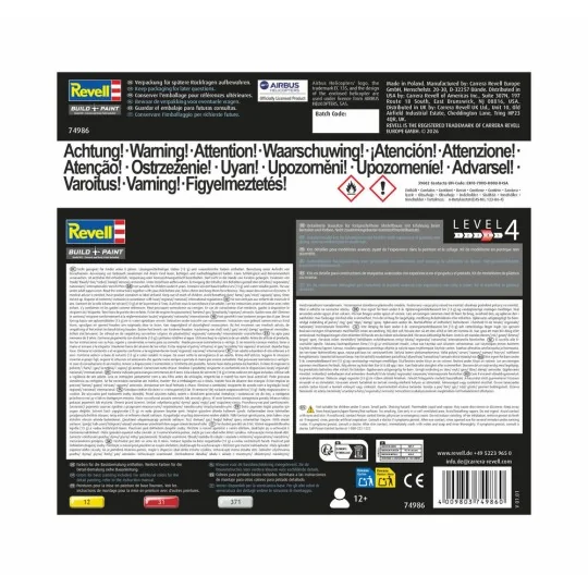 Starter Kit Airbus Helicopters EC135 Air Glaciers, 1/72 - Revell 74986 Starter Kit Airbus Helicopters EC135 Air Glaciers, 1/72 - Revell 74986