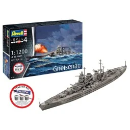 Starter Kit Battleship Gneisenau, 1/1200 - Revell 75181