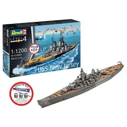 Starter Kit Battleship USS New Jersey, 1/1200 - Revell 75183