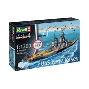 Starter Kit Battleship USS New Jersey, 1/1200 - Revell 75183