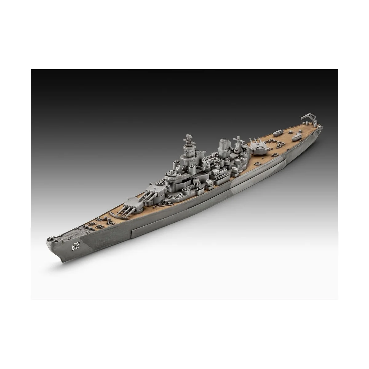 Starter Kit Battleship USS New Jersey, 1/1200 - Revell 75183