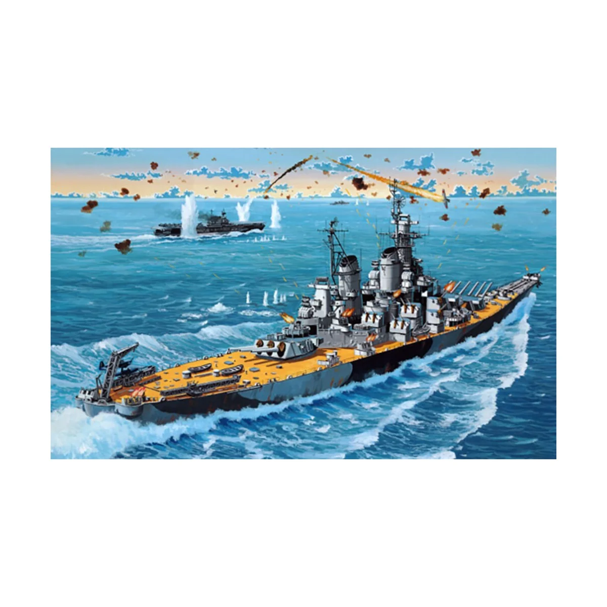 Starter Kit Battleship USS New Jersey, 1/1200 - Revell 75183