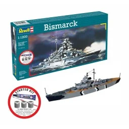 Starter Kit Bismarck, 1/1200 - Revell 75802