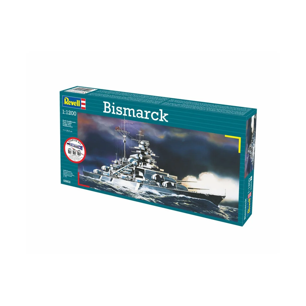 Starter Kit Bismarck, 1/1200 - Revell 75802