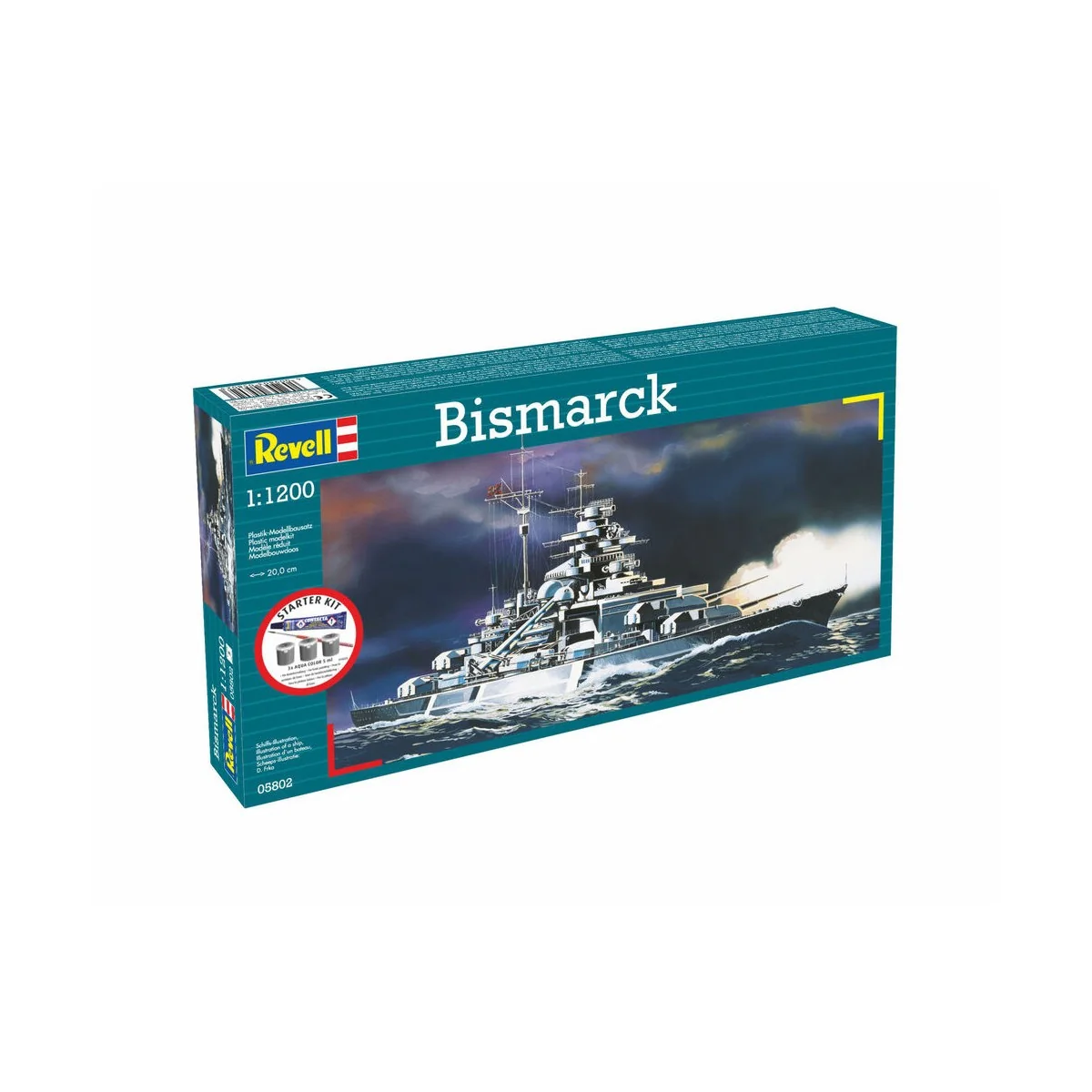 Starter Kit Bismarck, 1/1200 - Revell 75802