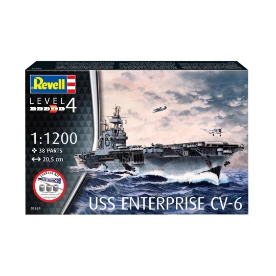 Starter Kit USS Enterprise CV-6, 1/1200 - Revell 75824 Starter Kit USS Enterprise CV-6, 1/1200 - Revell 75824