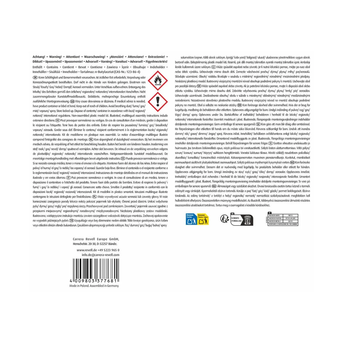 Starter Kit VW Beetle, 1/32 - Revell 77681 Starter Kit VW Beetle, 1/32 - Revell 77681