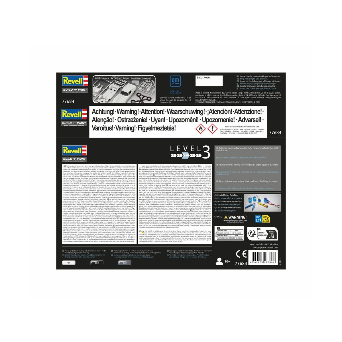 Starter Kit Corvette C3, 1/32 - Revell 77684 Starter Kit Corvette C3, 1/32 - Revell 77684