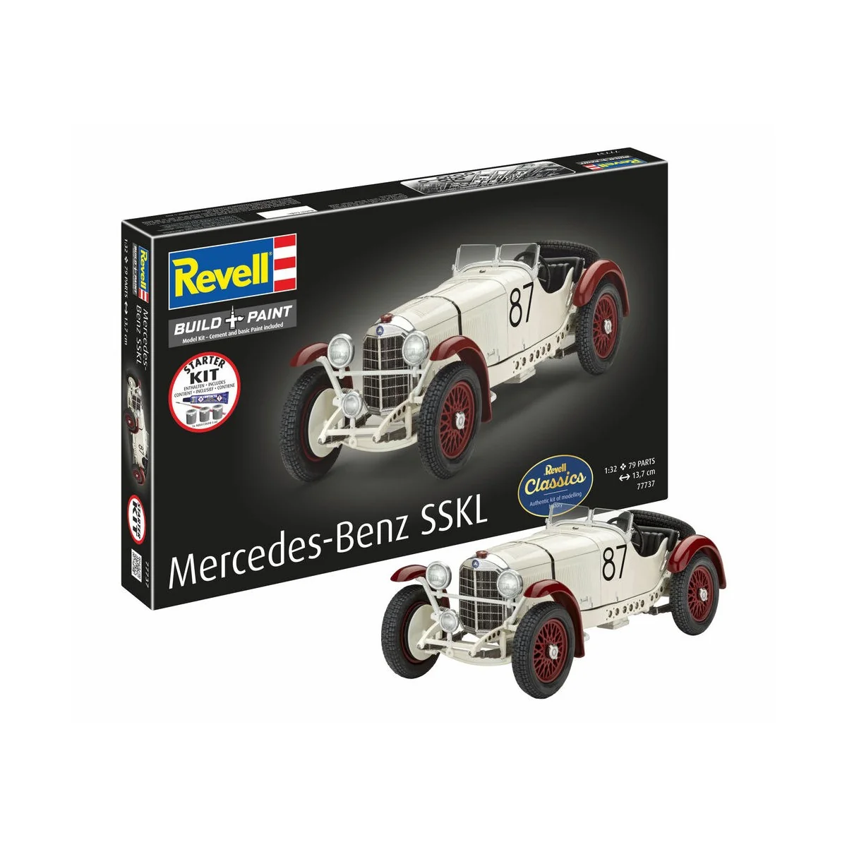 Starter Kit Mercedes-Benz SSKL, 1/32 - Revell 77737
