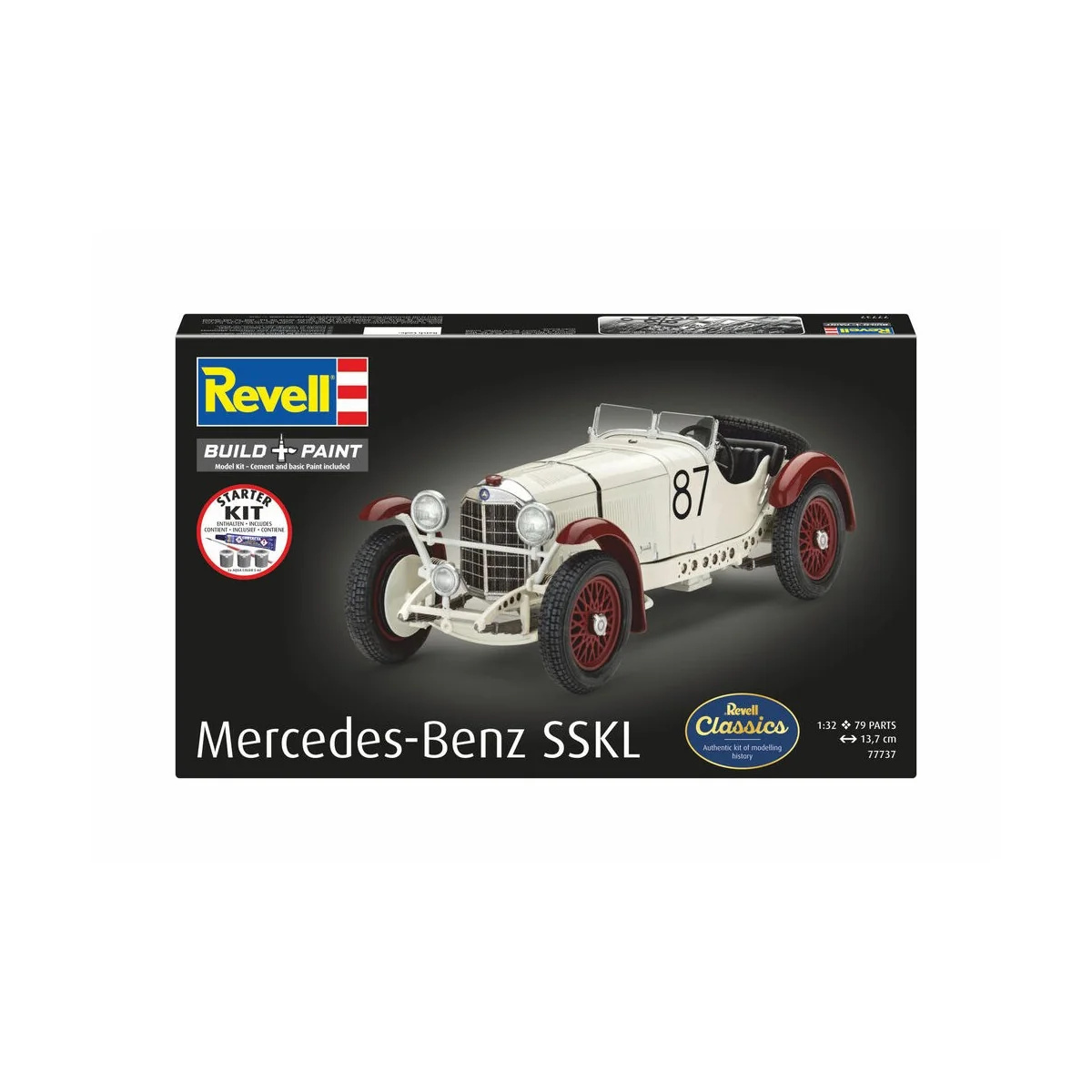 Starter Kit Mercedes-Benz SSKL, 1/32 - Revell 77737
