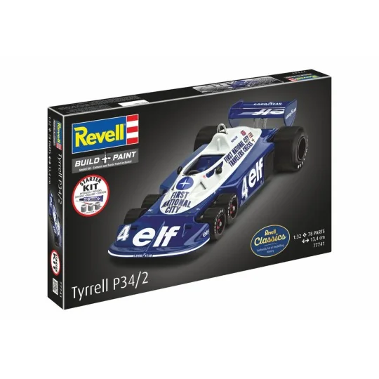 Starter Kit Tyrrell P34/2 6-Wheeler, 1/32 - Revell 77741 Starter Kit Tyrrell P34/2 6-Wheeler, 1/32 - Revell 77741