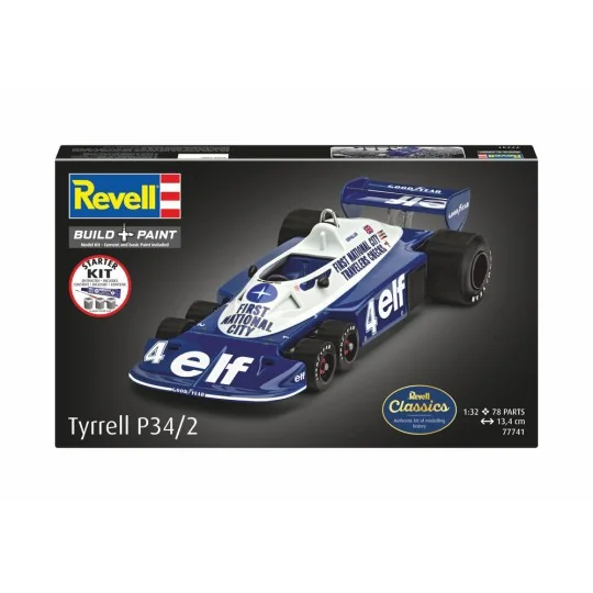 Starter Kit Tyrrell P34/2 6-Wheeler, 1/32 - Revell 77741 Starter Kit Tyrrell P34/2 6-Wheeler, 1/32 - Revell 77741
