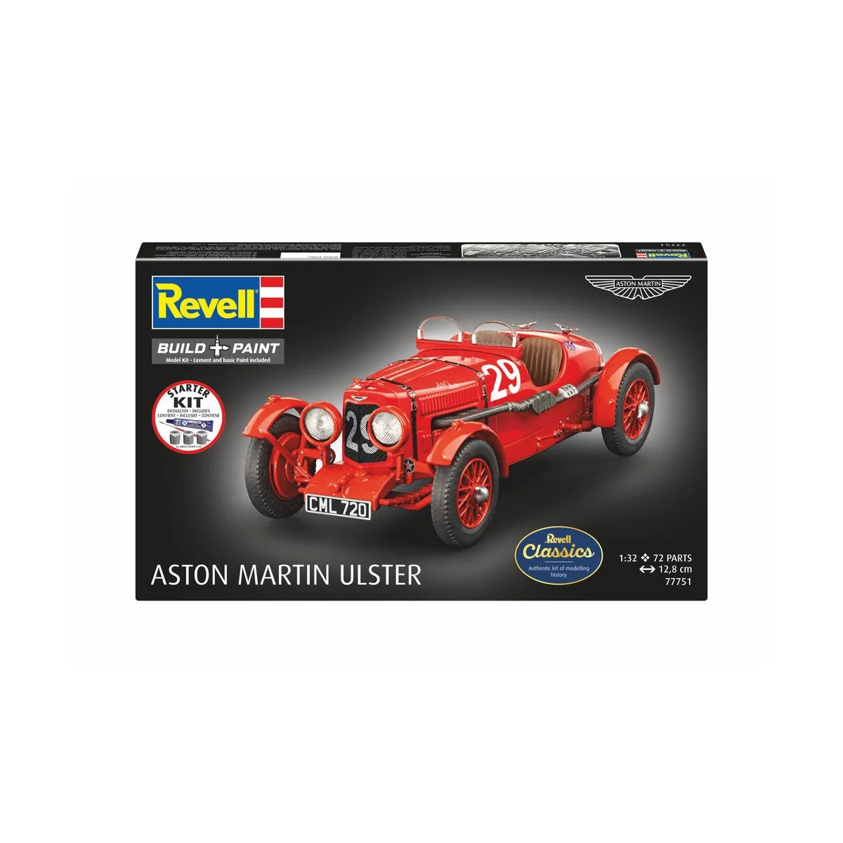 Starter Kit Aston Martin Ulster, 1/32 - Revell 77751