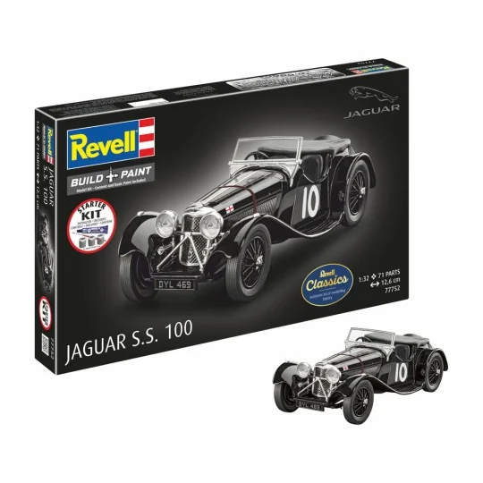 Starter Kit Jaguar SS 100, 1/32 - Revell 77752 Starter Kit Jaguar SS 100, 1/32 - Revell 77752